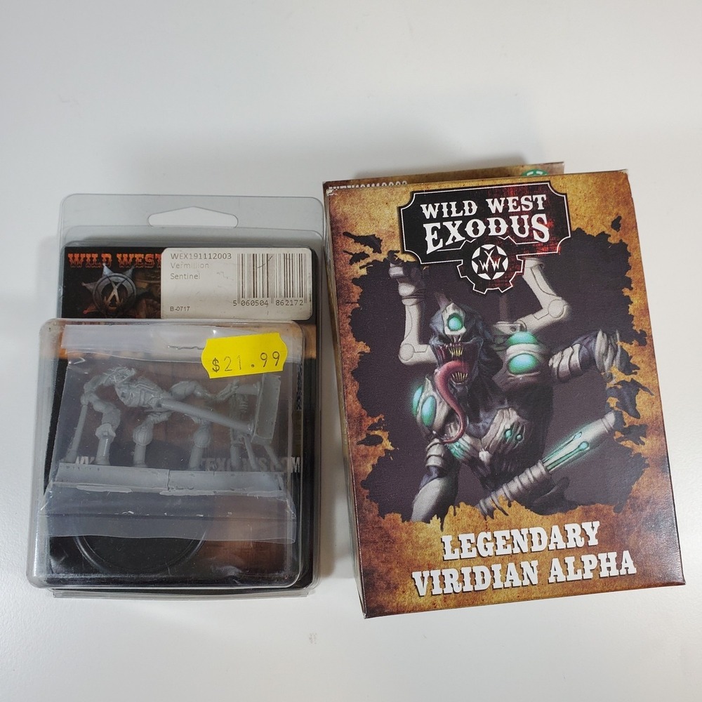 Wild West Exodus Legendary Viridian Alpha & Vermillion Sentinel Miniatures New A